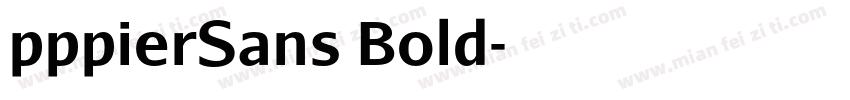 pppierSans Bold字体转换